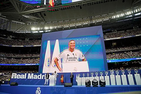 Real Madrid presented Kylian Mbappe to fans